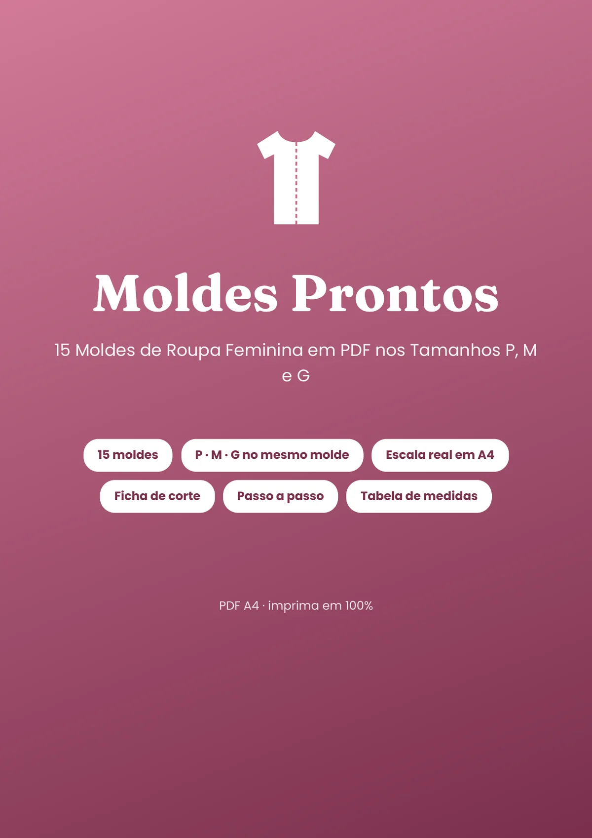 Página real do PDF Moldes Prontos: capa